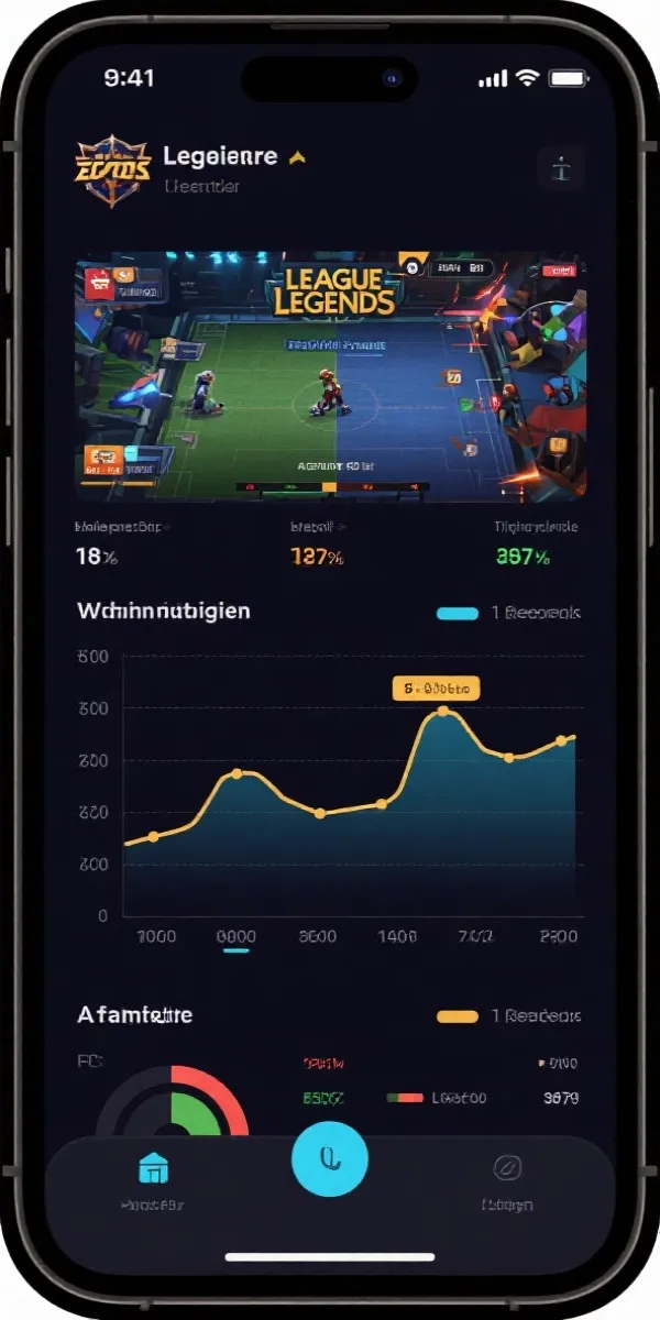 英雄联盟S16 赛事数据APP界面展示